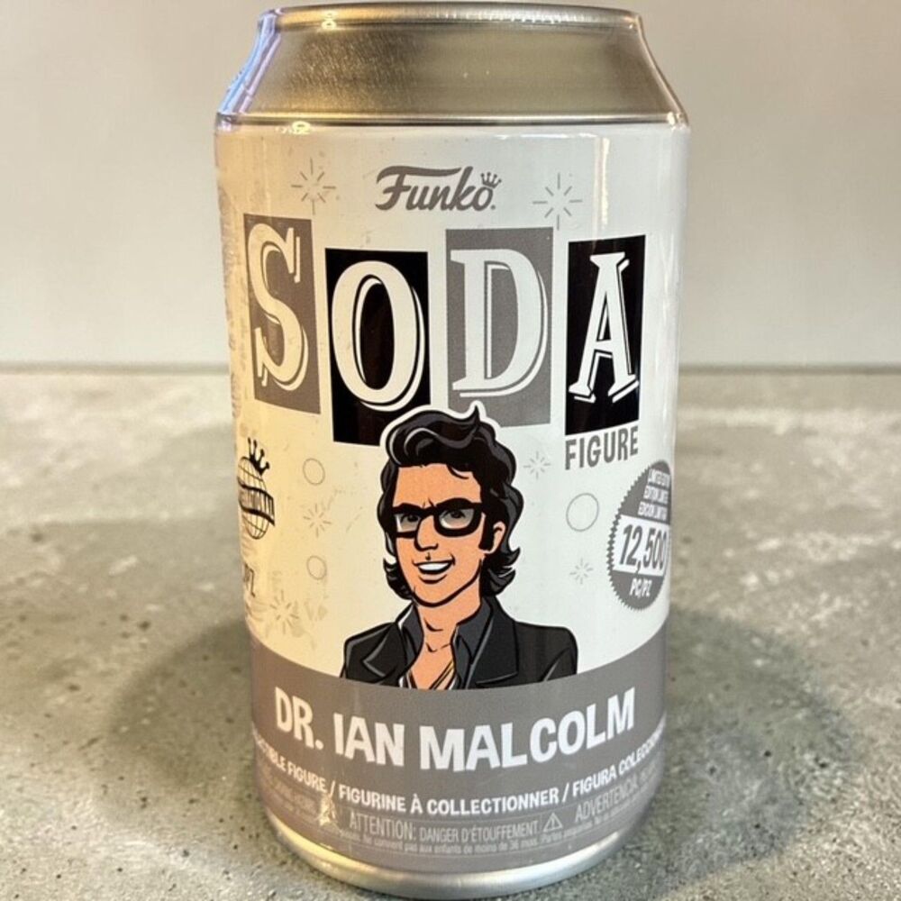 Funko SODA Dr Ian Malcolm Jurassic Park International LE 12500 Factory Sealed